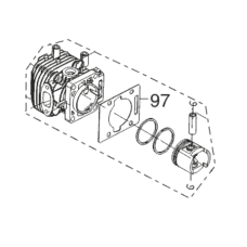 Цилиндр в сборе для кустореза Solo by AL-KO 163-70