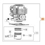 Циліндр у зборі для чагарника Oleo-Mac HC 246 P - купити в SADOVKA