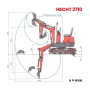 Миниэкскаватор HECHT 2710 - купить в SADOVKA